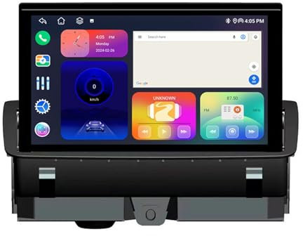 Genérico Radio Android de 13 Doble DIN para Audi Q3 (2013-2018), Bluetooth, navegación GPS, CarPlay, cámara de reversa AHD, Controles al Volante, 2 GB de RAM + 32 GB de Almacenamiento