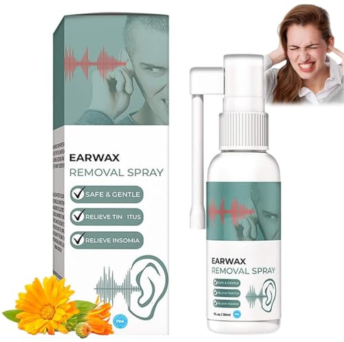 Medi/lisk Hearing Restoration Spray,Earwax Cleaning Sprays,Tinn/itus Relief Spray,Tinn/itus Relief Ear Drops for Adults-Natural Ringing Ears Treatment,Ear Care,Fast Acting Ear Care for Pa/in & Calm