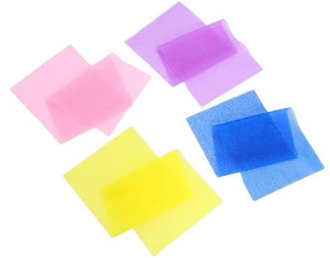 SEWOART 4 Stück Netz Body Scrubber Elastischer Nylon Peeling-handschuh Für Dusche Sauna Effektive Hautreinigung Und Körperpeeling