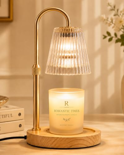 Candle Warmer Lamp Height Adjustable, Christmas Birthday Gifts for Women | Wax Melt Burner Electric for Large Small Jar Scented Candles, Candle Lamp Warmer, New Home Presents for Mum Daughter Sister