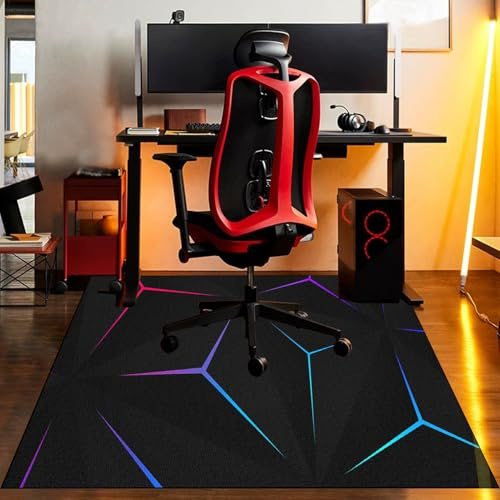 Gaming Chair Mat for Carpet Floor, Non-slip Office Gaming Chair Rug, Computer Chair Rug for Home Office, Carpet Chair Mats, Floor Protectors for Chairs, Protective Chair Mat Carpet 70 x 100 cm