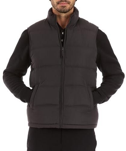 Smith's Workwear Men's Puffer Vest, Coal Dust, Large