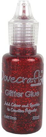 Dovecraft Refill Pack, Glitter Glue, Ruby, 7 x 3 x 4 cm