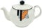 StylishRitzy Art Deco Fine Bone China 2 Cup Teapot (Orange)