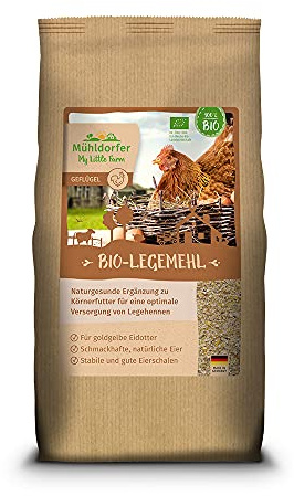 My Little Farm Bio-Legemehl, 1,75 kg, wertvolles Futter für Legehennen, unterstützt die Legeleistung, naturgesunde Ergänzung zu Körnerfutter, Bio-Qualität