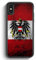 MUNIQASE Österreich Splash Austria Flagge - Silikon Hülle für iPhone XS Cover - Motiv Design Mädchen Muster Frauen Damen Schön - Handyhülle Schutzhülle Case S