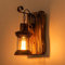 Retro Wandlampe Holz Kreative Wandleuchten Hölzerne Kunst Laterne Bekleidungsgeschäft Restaurant Kaffee Bar Holz Retro Lichter E27 Glas Wand Lampe Schlafzimmer Gänge Vintage Lampen Nachttischlampe…