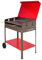 Artigian Ferro Mille - Barbecue Carbone CARBONELLA Etna 50X80cm con Ruote E Tappo Grigliata BBQ