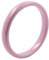 PAURO Damen Herren 2MM Hochglanzpolierter Ring Verlobungsversprechen Hochzeitsband Keramik Rosa Größe 57 (18.1)