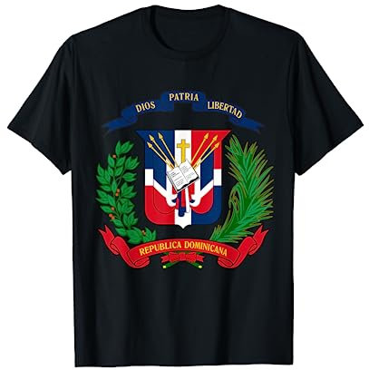 Coat of Arms Republica Dominicana Bandera Dominican Flag T-Shirt