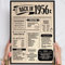 69 Geburtstag Geschenk, Alte Zeitung Holzbild Back in 1956 Vintage personalisierbar zum Hinstellen/Aufhängen opt. beleuchtet, 69 Geburtstag Frau, 69 Geburtstag Mann, 69. Geburtstag, 69 Geburtstag Deko