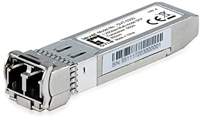 LevelOne MiniGBIC GVT-0300 SFP SX/LC Fiber MM 550m/850nm/1.25G Multi-Mode SFP Transceiver/Silber
