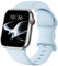 DigiHero Straps Compatible with Apple Watch Strap 38mm 40mm 41mm 42mm 44mm 45mm 46mm 49mm，Silicone Sport Replacement Strap Compatible with iWatch Series 10 9 8 7 6 5 SE Ultra Women Men Light Blue B