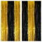 KatchOn, Xtralarge Black and Gold Streamers - 3.2x8 Feet, Pack of 2 | Foil Fringe Curtain for Black and Gold Party Decorations | Oscars Party Decorations | Graduation Decorations 2025