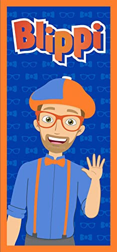 Blippi Strandtuch, offizielles Design, 70 x 140 cm, 100 % Baumwolle