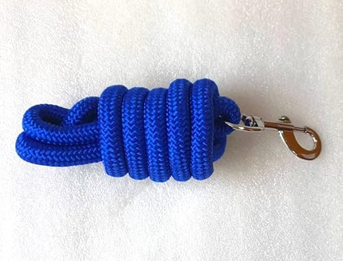 NEW Thick Nylon Lead Ropes, 2m, Horse/Pony/Dog Royal Blue