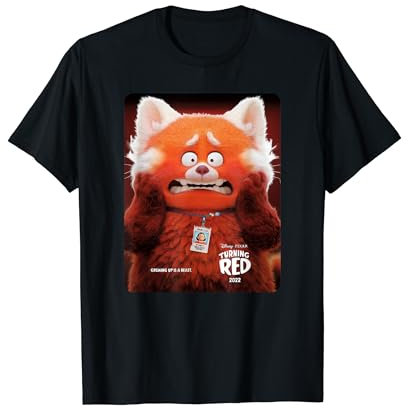 Disney Pixar Turning Red Scared Meilin Poster Maglietta