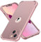 ORETECH Shockproof Case for iPhone 13 Mini Case, with [2 x Tempered Glass Screen Protector] [Camera Protection] [Military Grade Protective] Thin Slim Fit Bumper iPhone 13 mini Phone Case - Rose Gold