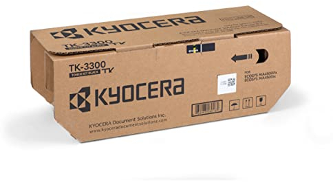 Kyocera TK-3300 Toner Schwarz. Toner Drucker kompatibel für Ecosys MA4500ix und Ecosys MA4500ifx. Original Tonerkartusche für bis zu 14500 Seiten