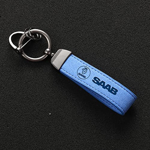 GALGAN Auto Männer und Frauen Schlüsselanhänger für saab 9-2X 9-3 9-5 9-7x 9-7 9-4x Schlüsselring,13 * 3cm-A