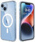 Mixroom - Cover Magnetica per iPhone 13, Compatibile con MagSafe, Ricarica Wireless, Custodia Antiurto Telefono, Retro Antigraffio Trasparente