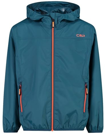 CMP Mixte Enfant Kid Jacket Rain Fix Hood Veste De Pluie, Bluesteel, 152 EU