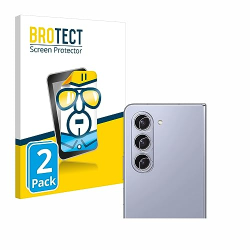 BROTECT Schutzfolie für Samsung Galaxy Z Fold 5 | (NUR Kameraschutz) 2 Stück Transparenter Displayschutz Made in Germany Klare Displayschutz-Folie Clear Einfache Montage