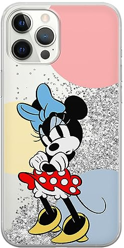 ERT GROUP mobile phone case for Apple Iphone 12 PRO MAX original and officially Licensed Disney pattern Minnie 078 optimally adapted to the mobile phone, with glitter overflow effect