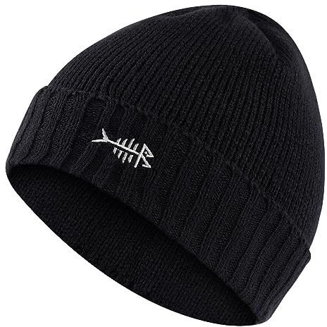 Bassdash Winter Beanie Mütze mit Fleece Futter Dick, Wintermütze Herren Damen, Stretchy Cuffed Knit Strickmütze Unisex