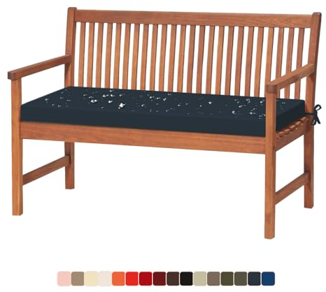 Lsjoaw Bankauflage 170X45X3CM Bankkissen Sitzauflage Sitzkissen wasserdicht Gartenbankauflage Schaukelkissen für Gartenbank Schwingen Bankpolster Outdoor für Fensterbank Gartenkissen Blaugrau