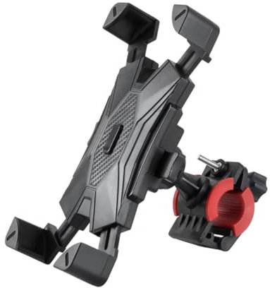 Orco Bike Phone Holder Motorcycle Phone Holder 360-Degree Rotatable Motorcycle Bicycle Handlebar Clamp for iPhone 14 Pro Max Plus, 13 12 11 Pro Max Mini, Xs Max, XR X, SE, 3.5-6.5 Smartphone