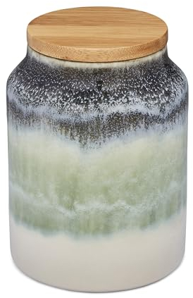 Cooksmart Ceramic Canister | Tea & Sugar Canisters For All Kitchens | Coffee & Tea Storage Jars With Modern Designs