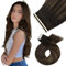 Moresoo Echthaar Extensions Tape Braun Balayage Invisible Haarverlängerung Echthaar Tapes Skin Weft Remy Tape in Human Hair Extensions 60cm 25g 10 Stück #2/6/2