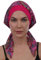 Deresina Kopfbedeckung Einfach Binden Baumwoll Kopftücher (Hot Pink Paisley)