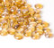 Meschett 50PCS Mini Gemmes De Verre,Jaune Pâle Mancala Pierres Fond Plat Perles De Marbre pour La Maison Décoratif Art Artisanat Vase Remplissage(0.5''~0.7'')