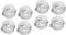 KOMBIUDA 2sets Kindersicherung Gasherd Schloss Baby Backofen Schloss Gasherd Knopf Abdeckung Kunststoff Herd Abdeckung 4 Stücke * 2