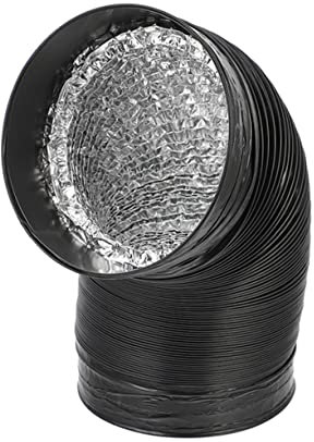 BUGUUYO Luftkanal Aus Aluminiumfolie Auspuff Biegbare Belüftungsschlauch Für Küche Flexible Aluminiumkanal Mit Doppelseitiger Befestigung Leicht Und Installieren