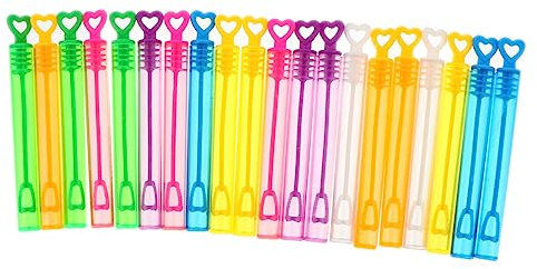 KOMBIUDA Seifenblasenflaschen 20 Stück | Seifenblasen-Set | Seifenblasenstäbe-Set | Kein Plastik | Ideal Für Kinder