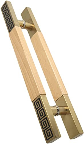 Generico Maniglia per Porta Scorrevole per impieghi gravosi, Maniglia per Barra di Spinta e trazione di Grandi Dimensioni, Forma a Doppia H (Colore: B, Dimensioni: 40 cm/1,3 Piedi)