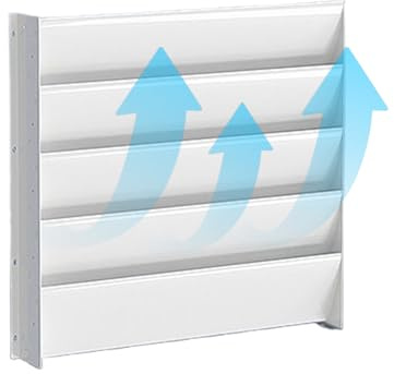 Yonuaret AC Luftumlenker - Dispositivo de aire acondicionado - Cubierta guía para placas de techo de canales, rejilla de aire de suelo, calefacción de ventanas domésticas