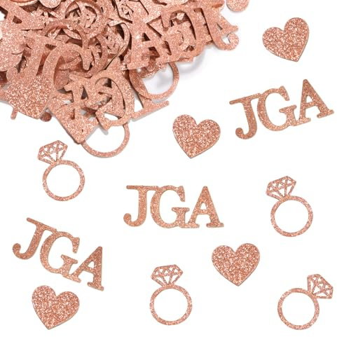 COMOOKA 100 Stück JGA Deko Frauen Konfetti JGA Tischdeko Streudeko Junggesellenabschied Deko Frauen Junggesellinnenabschied JGA Accessoires Frauen Rosagold
