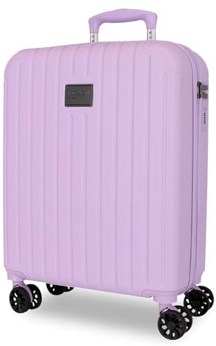 MOVOM Joumma Timber Viola Valigia da Cabina 40x55x20 cm Rigido ABS Lucchetto a Combinazione Integrato 37L 3.1kg 4 Doppie Ruote Estensibile Bagaglio a Mano