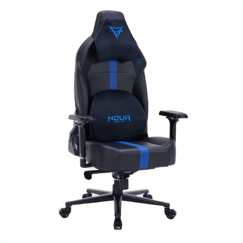 Noua Ground Sedia Gaming Ergonomica con Funzione a Dondolo | Braccioli 4D Magnetici | Reclinabile 160° | Portata 150kg | Pelle Sintetica Premium
