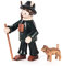 Rudolphs Schatzkiste Miniatur Förster mit Hund farbig Höhe ca 6 cm NEU Erzgebirge Weihnachtsfigur Holzfigur
