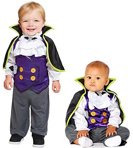 amscan PDBV18, costume da Dinky Dracula vampiro per Halloween, età 18-24 mesi
