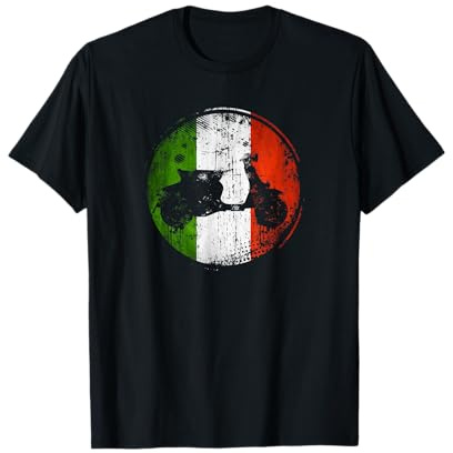 Italienischer Motorroller Scooter Moped Rollerfahrer Italien T-Shirt