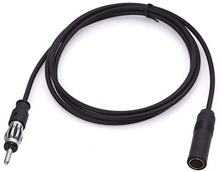 Bingfu Universal Vehicle Car Stereo FM AM Radio Antenna Extension Cable 100cm / 3 feet DIN Plug Connector Coaxial Cable for Vehicle Truck Car Audio Stereo Head Unit CD Media Receiver Player