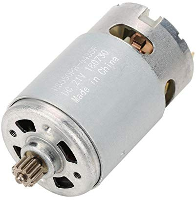 Motor de CC industrial, dos velocidades, 12 dientes, motor de CC para accesorios de máquina herramienta de taladro eléctrico(21V)