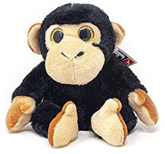 Cornelißen Kuscheltier - Schimpanse sitzend mit Glubschaugen - 24 cm