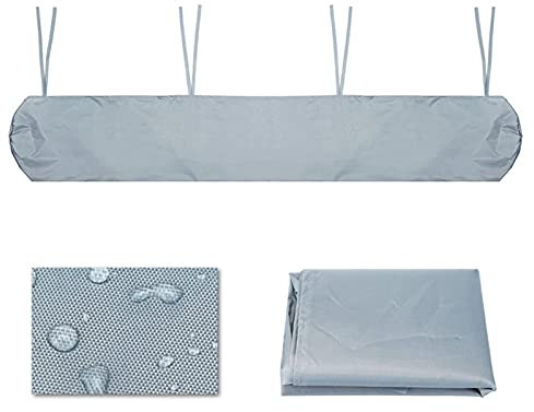 Patio Awning Cover, Awning Canopy Shelter Protective Outdoor Patio Canopy Dust Cover Sun Protection Dustproof Awning Storage Bag, With String, For Outdoor Garden RV(Size:3.5M,Color:grey)